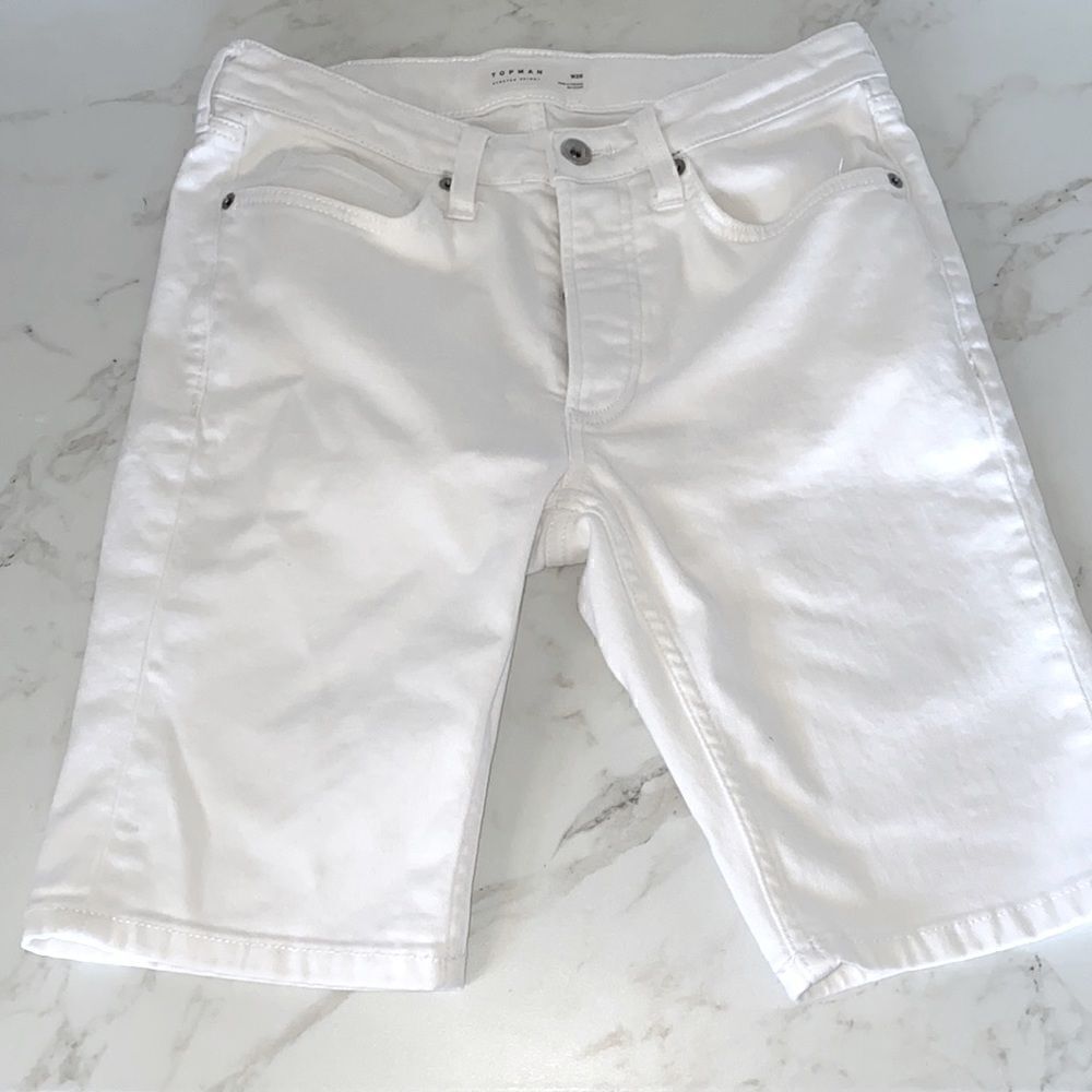 Top Man white shorts EUC